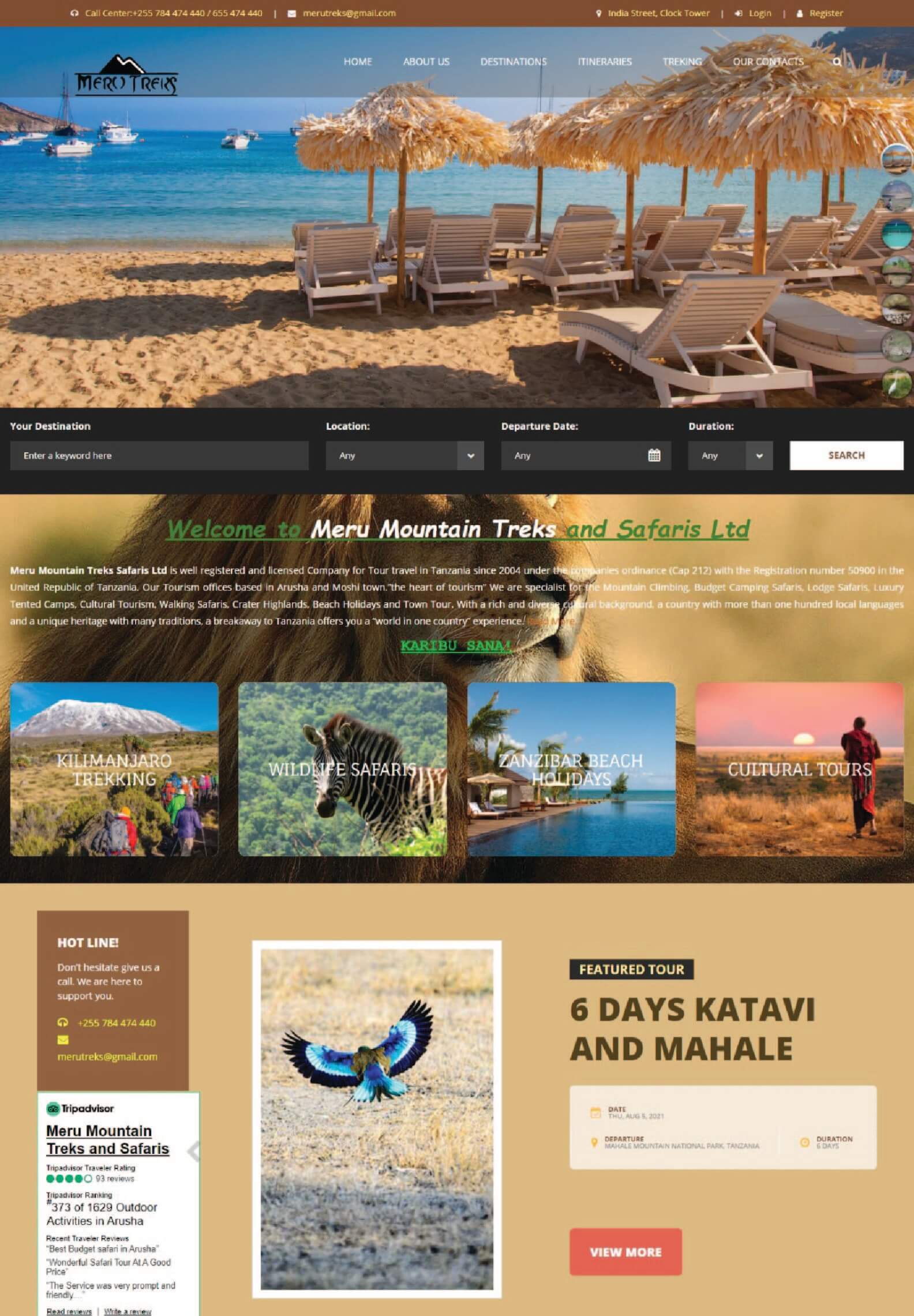 meru treks website